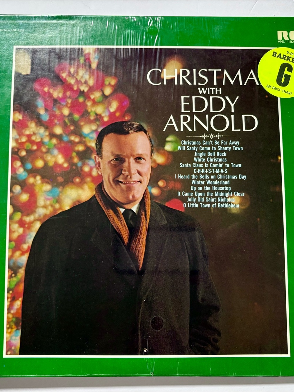 Christmas With Eddie Arnold Country LP RCA ANL1-1926 VG+ VG+